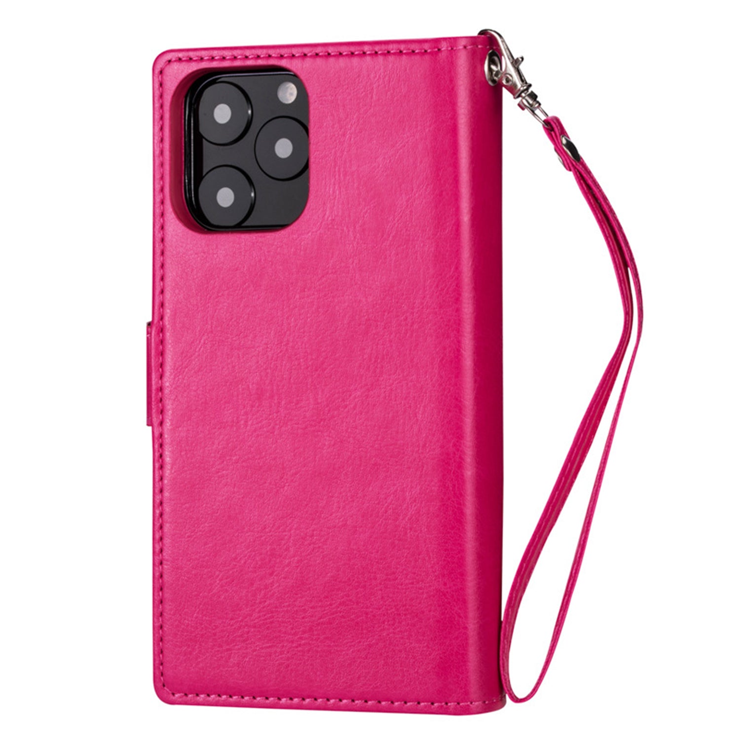 iPhone 11 Pro Max (6.5") 2 in 1 Leather Wallet Case With 9 Credit Card Slots and Removable Back Cover 