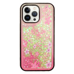 iPhone 13 Pro Diamond inlaid on both sides, colorful butterfly quicksand  case