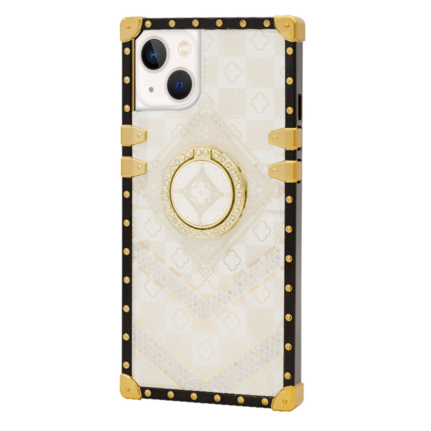iPhone 13 Luxury printing diamond Fashion Case with Kickstand