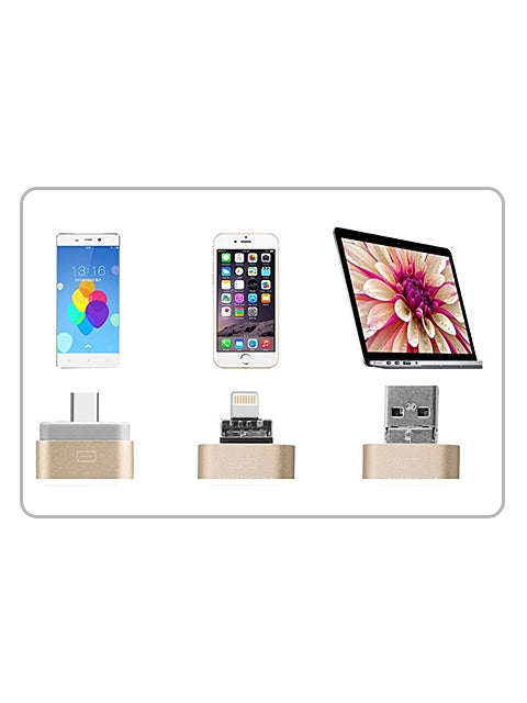 3 in1(Type C & Lightning & USB3.0) i Flash Drive for Apple iOS & Android & Computers (256GB)