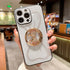 Large bow round support precise hole diamond case for iPhone 13 Pro