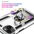 iPhone 14 Plus(6.7") Dual Colors Ring Magnetic GPS car mount Phone Holder Case