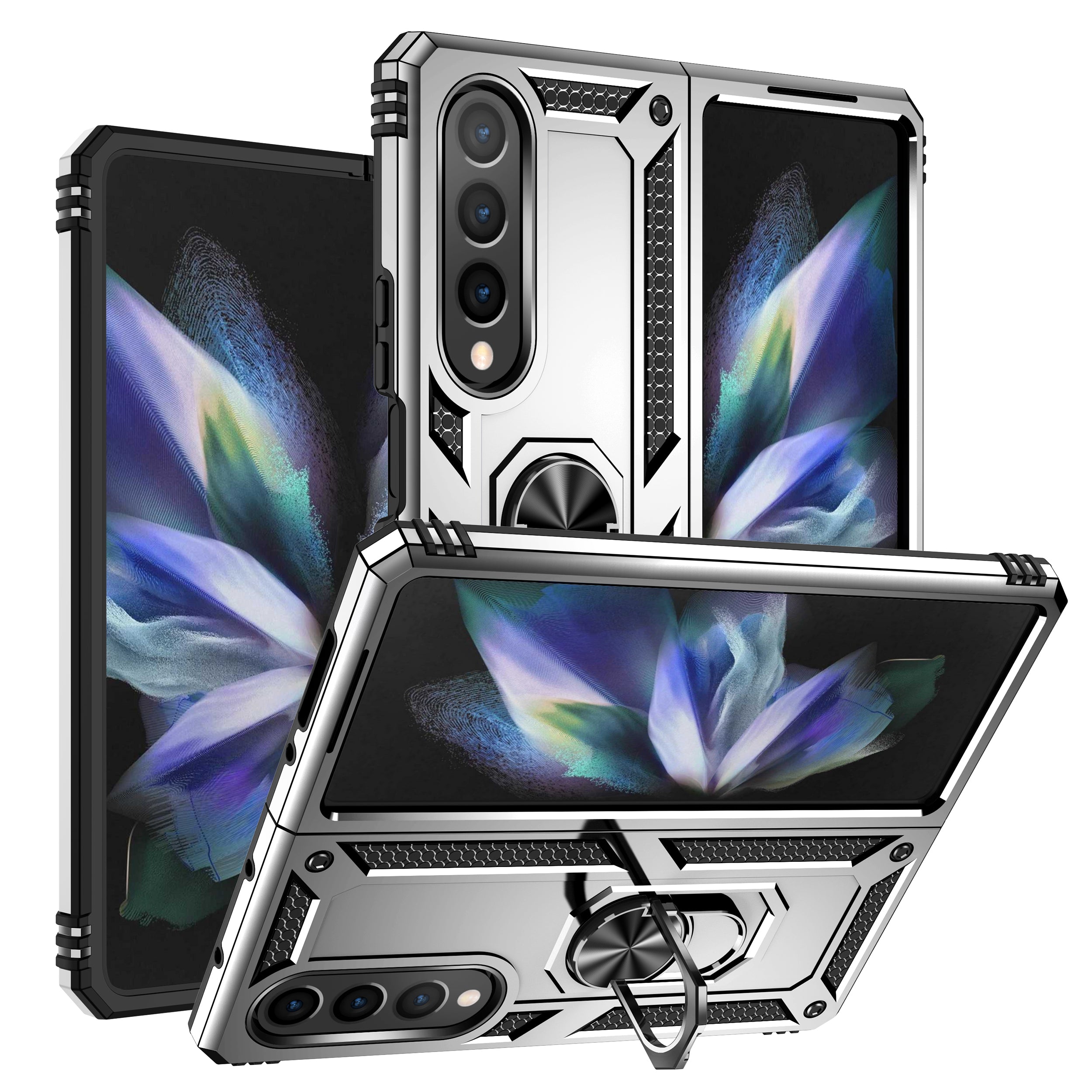 Samsung Galaxy Z Fold 4 Ring Magnetic GPS car mount Phone Holder case