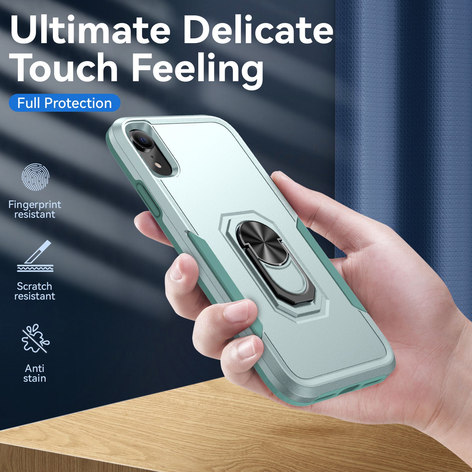 iPhone XR Kickstand fully protected heavy-duty shockproof case