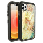 iPhone 13 Pro Max Anti-Shock Durable Protective TPU Heavy Duty Marble Clear  case