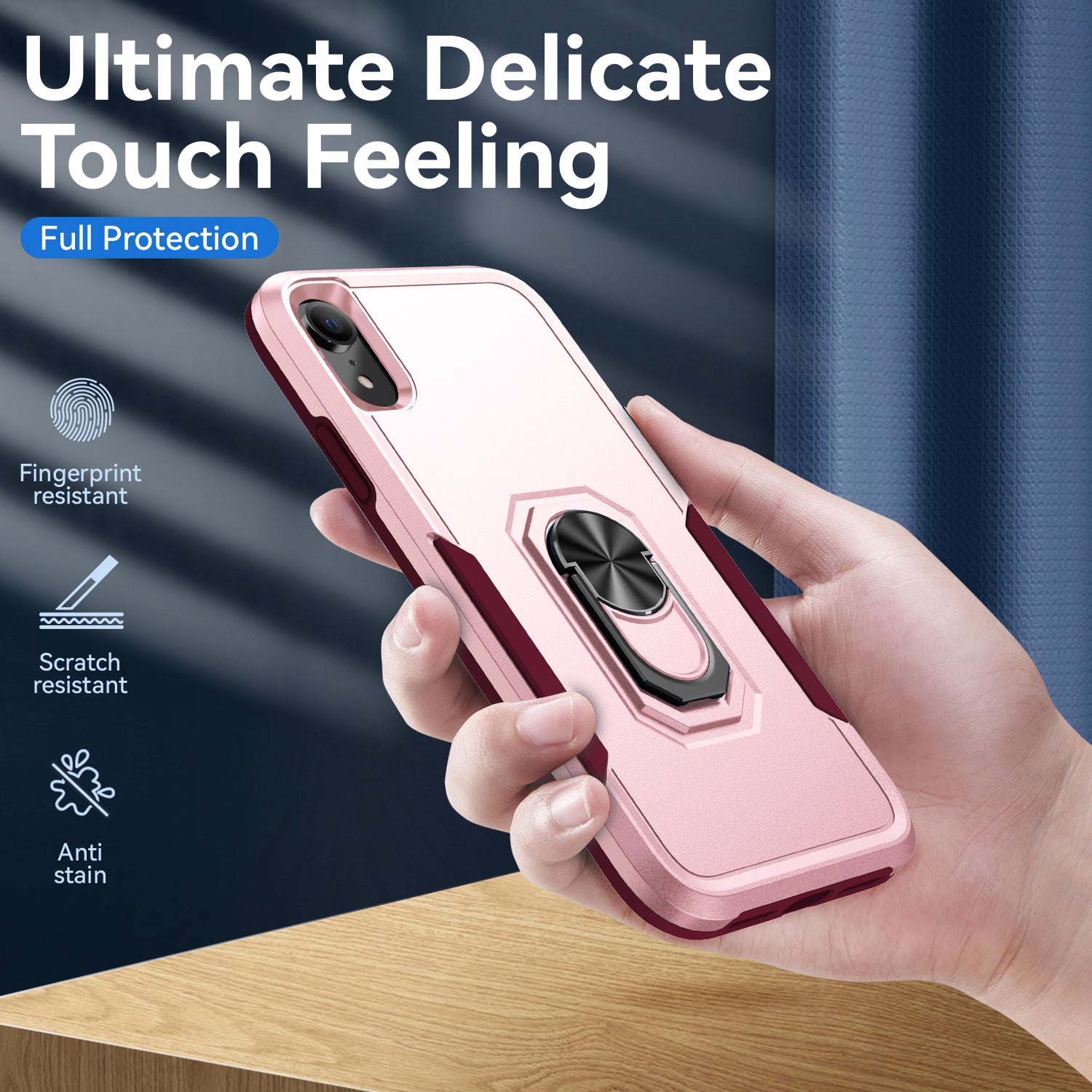 iPhone XR Kickstand fully protected heavy-duty shockproof case