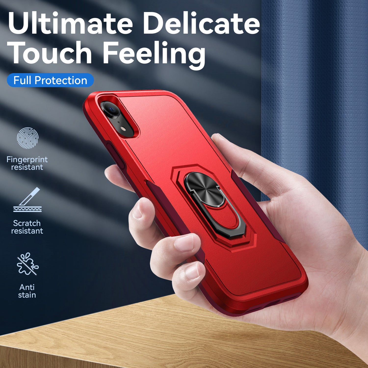 iPhone XR Kickstand fully protected heavy-duty shockproof case