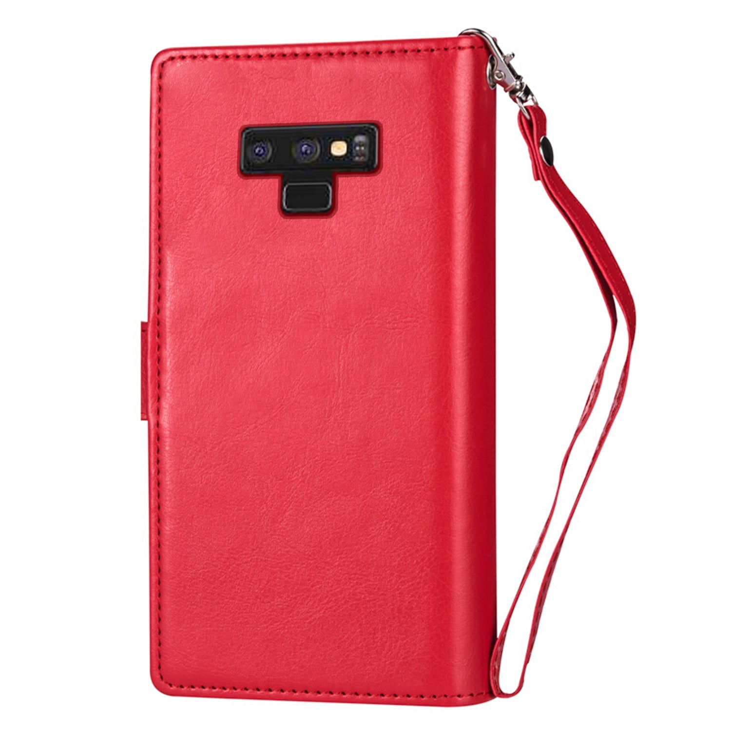 Samsung Note 9 2 in 1 Leather Wallet Case With 9 Credit Card Slots and Removable Back Cover