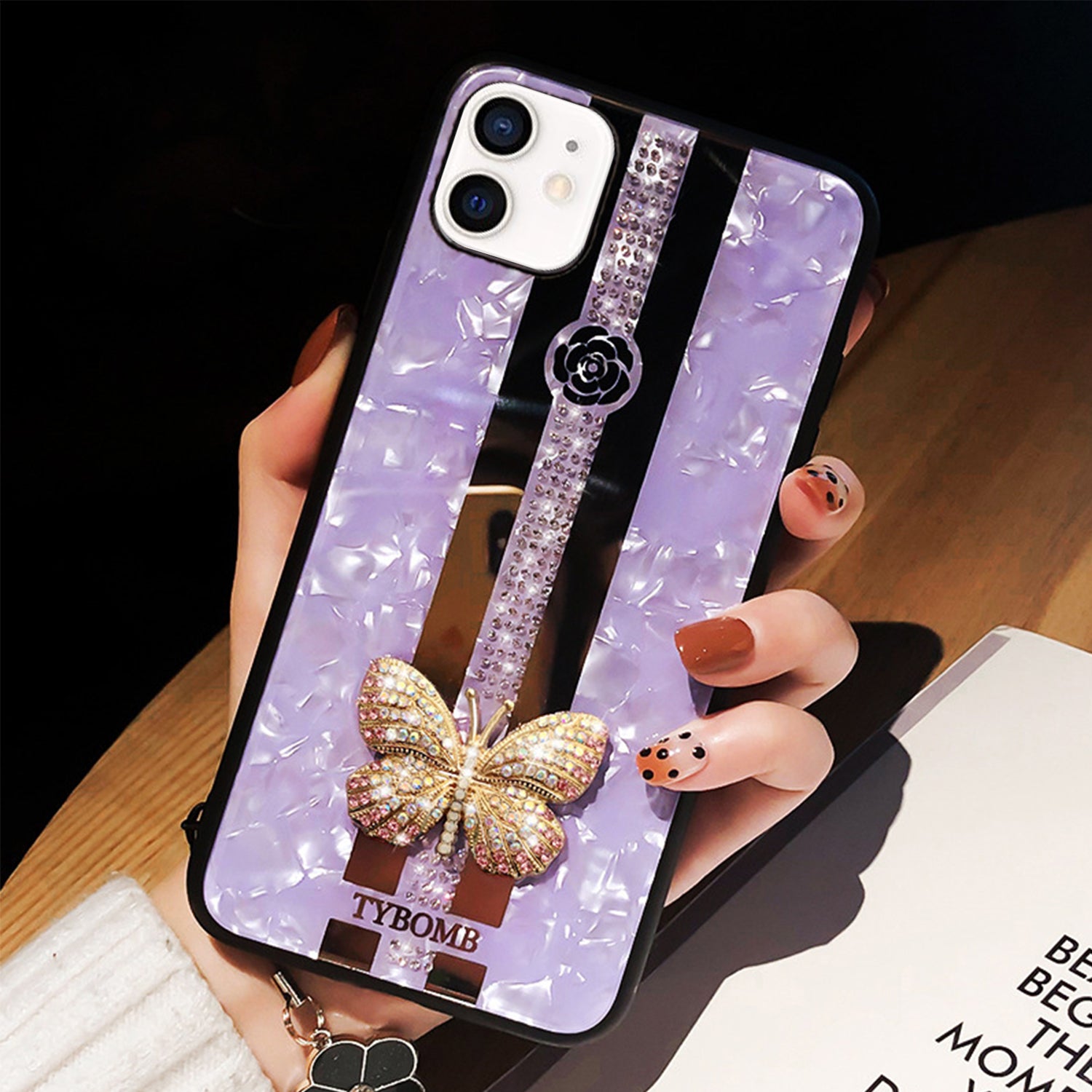 iPhone 12 Mini (5.4") Butterfly Bling Bling TPU Luxury Phone Case