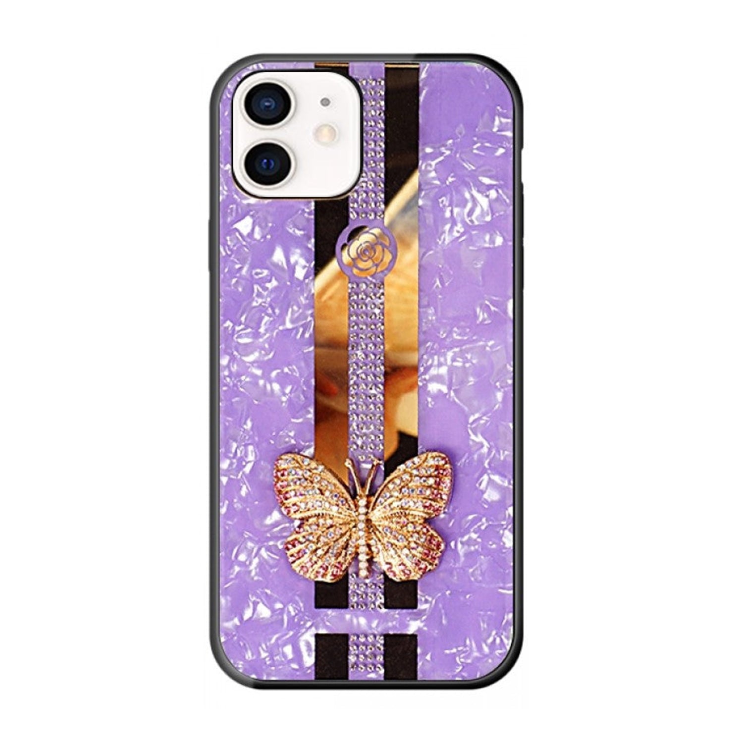 iPhone 12 Mini (5.4") Butterfly Bling Bling TPU Luxury Phone Case