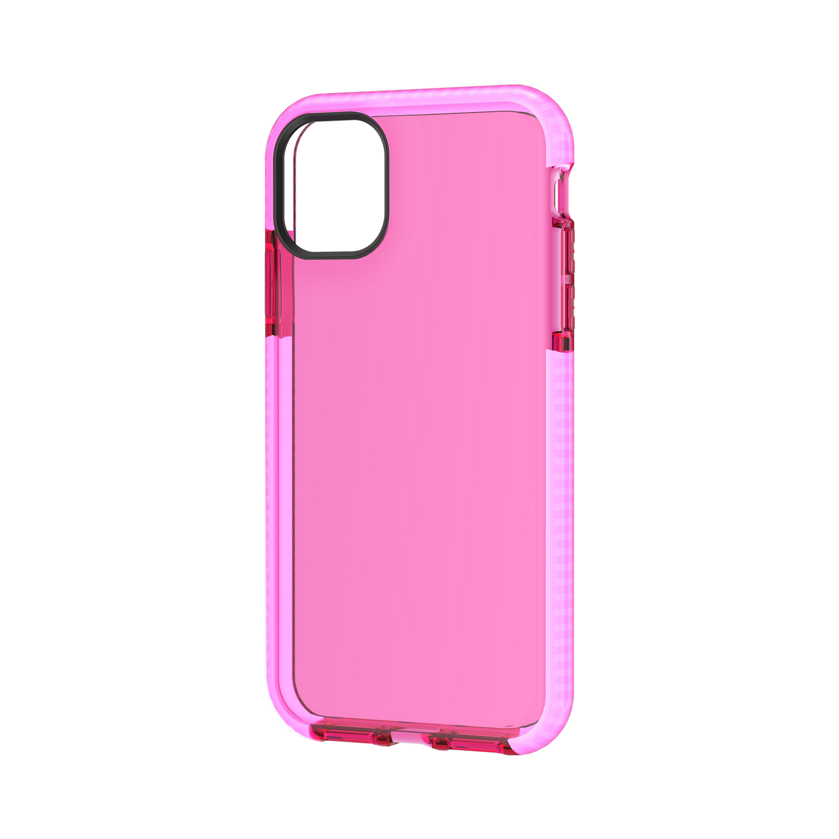 Transparent TPU Shockproof Drop Resistant Case for iPhone 12 Pro/12 (6.1")  - Pink