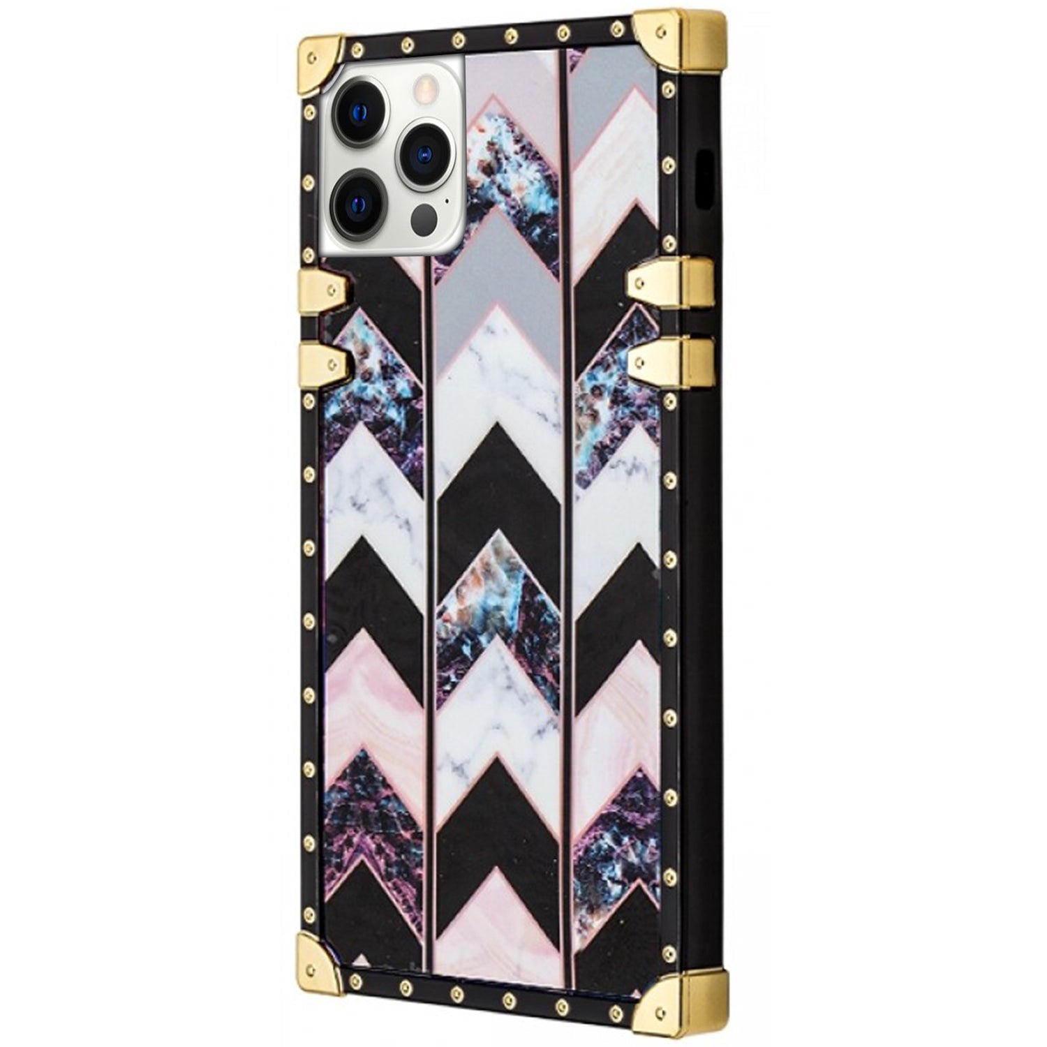 iPhone 12 Pro Max(6.7") TPU Luxury Diamond  Fashion Case with Kickstand