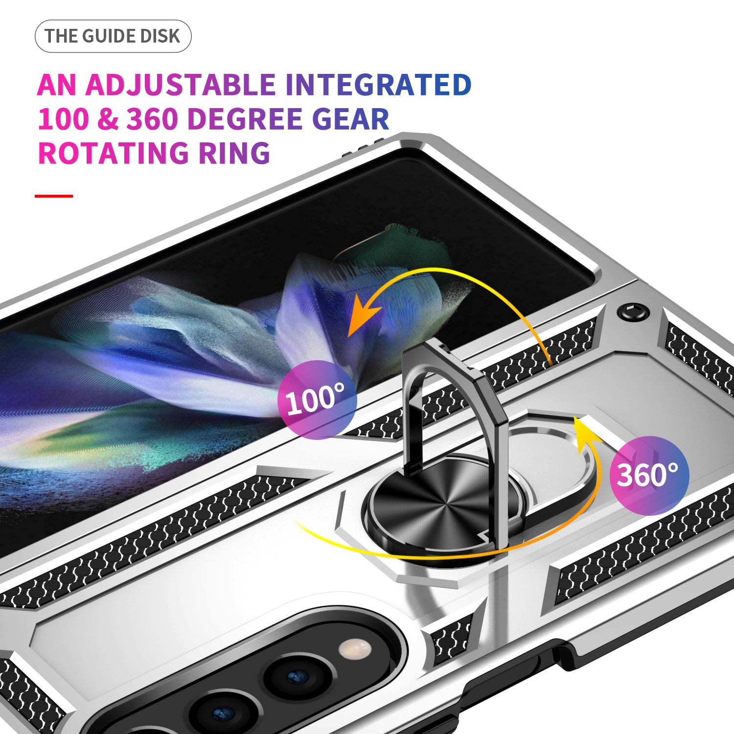 Samsung Galaxy Z Fold 4 Ring Magnetic GPS car mount Phone Holder case