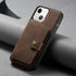 iPhone 14 Plus Magnetic 2 in1  Leather card bag case  and Removable Back Cover