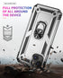 iPhone 14 Plus(6.7") Dual Colors Ring Magnetic GPS car mount Phone Holder Case