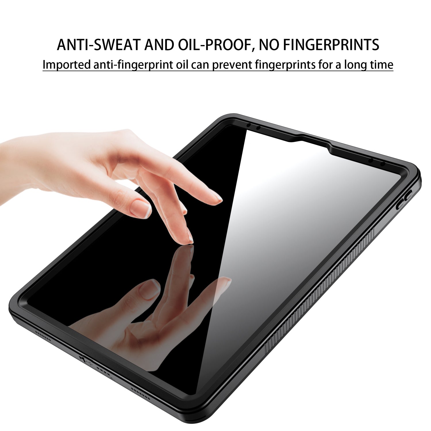 Apple iPad Pro 6/5/4(12.9'') 360 Full Protective Waterproof Case with Built-in Screen Fingerprint Protector