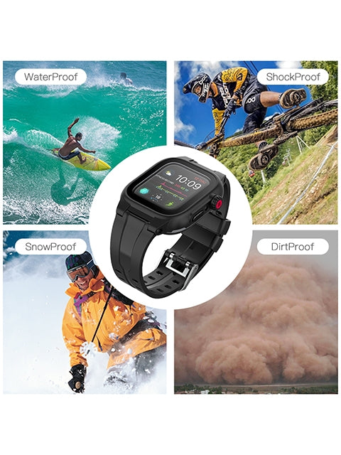 44mm Waterproof Case for Apple Watch Series6/5/SE/4/3/2, Shockproof and Dustproof Case