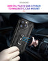 iPhone 14 Pro Max Dual Colors Ring Magnetic GPS car mount Phone Holder Case