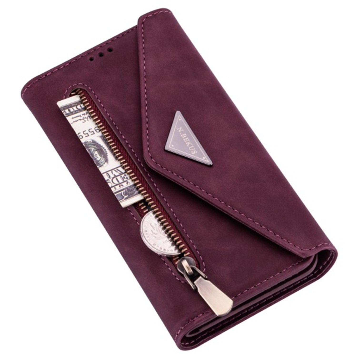 iPhone 11 2 IN 1 Leather Wallet Case  with 7 Credit Card Slots