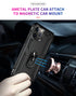 iPhone 12 Pro Max (6.7") Dual Colors Ring Magnetic GPS car mount Phone Holder