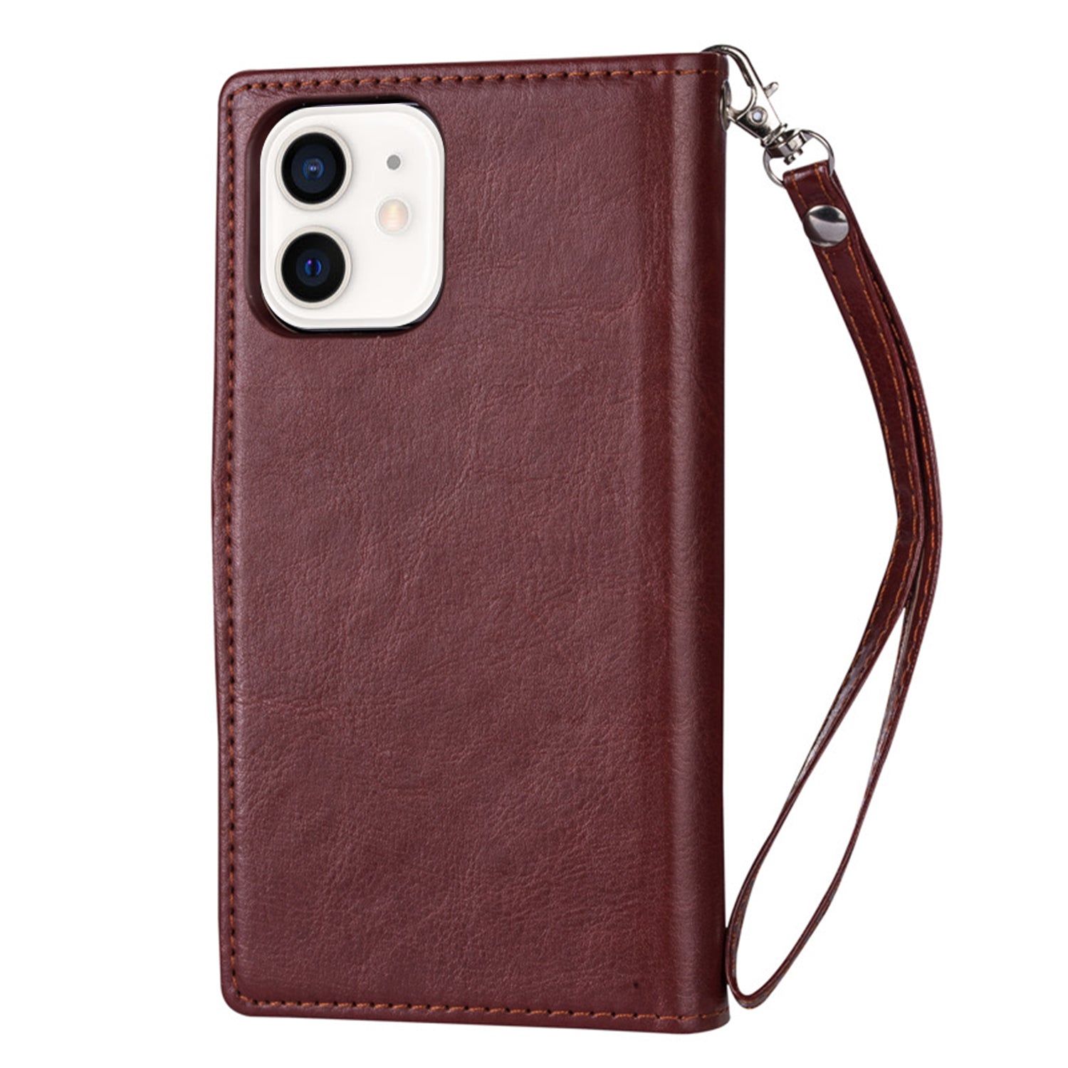 iPhone 11 (6.1") 2 in 1 Leather Wallet Case With 9 Credit Card Slots and Removable Back Cover 