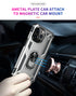 iPhone 12 Pro Max (6.7") Dual Colors Ring Magnetic GPS car mount Phone Holder