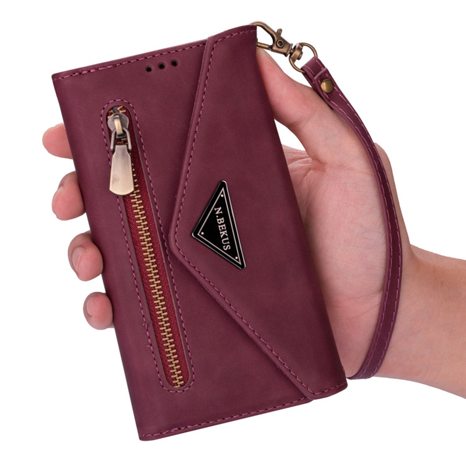 iPhone 11 2 IN 1 Leather Wallet Case  with 7 Credit Card Slots