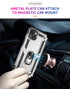 iPhone 14 Plus(6.7") Dual Colors Ring Magnetic GPS car mount Phone Holder Case