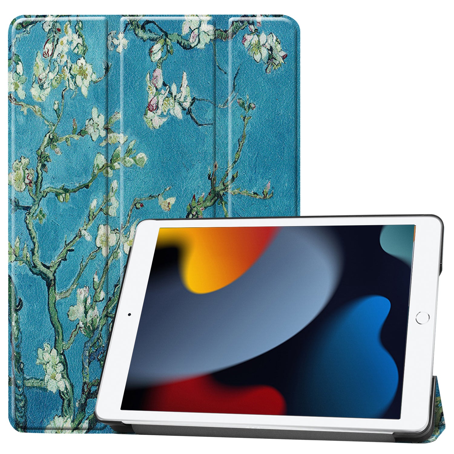 iPad 9/8/7 (10.2") Painted smart folio case