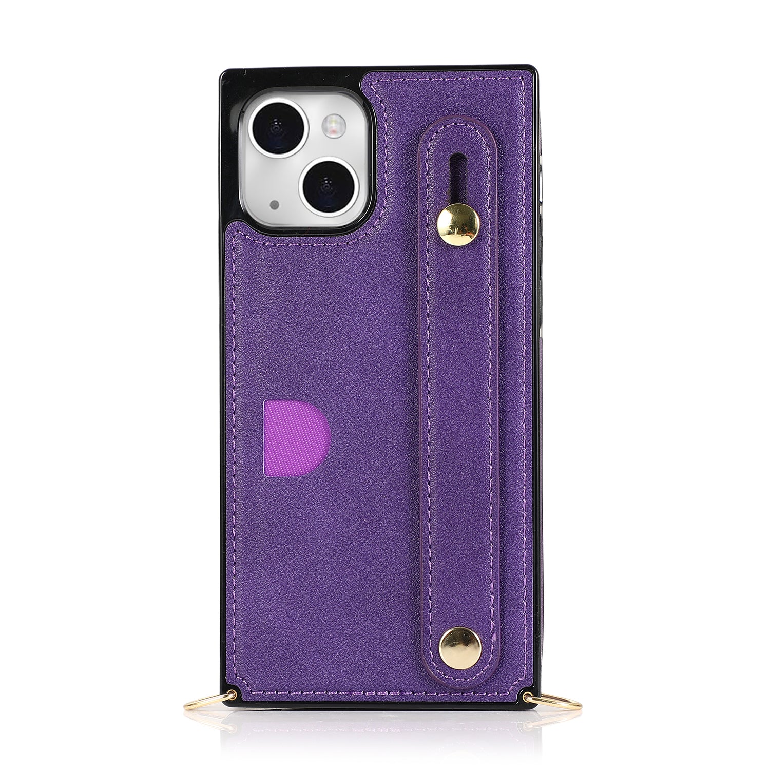 Fashion Leather Case with 1 Credit Card Slots for iPhone 13(6.1")