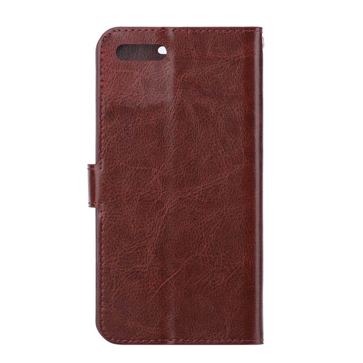 iPhone 8 & 7 Plus Real Plain Leather Wallet Case