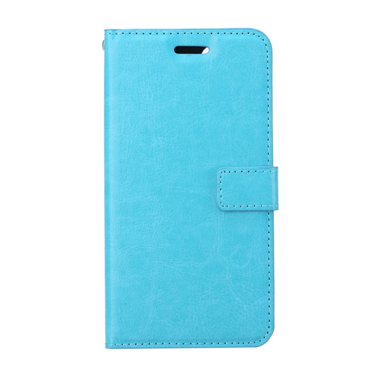 iPhone 8 & 7 Plus Real Plain Leather Wallet Case