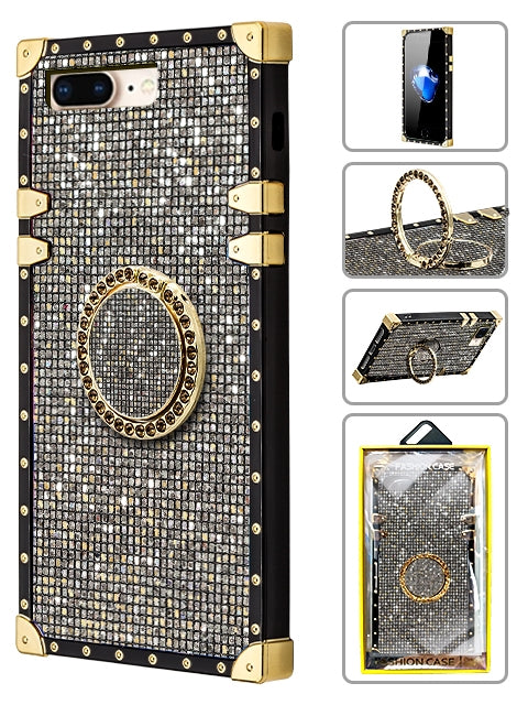 iPhone 8/7 Plus TPU Luxury Diamonds Fashion Case with Kickstand