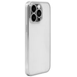 Electroplating edge frosted transparent ultra-thin fine hole case for iPhone 13 Pro Max