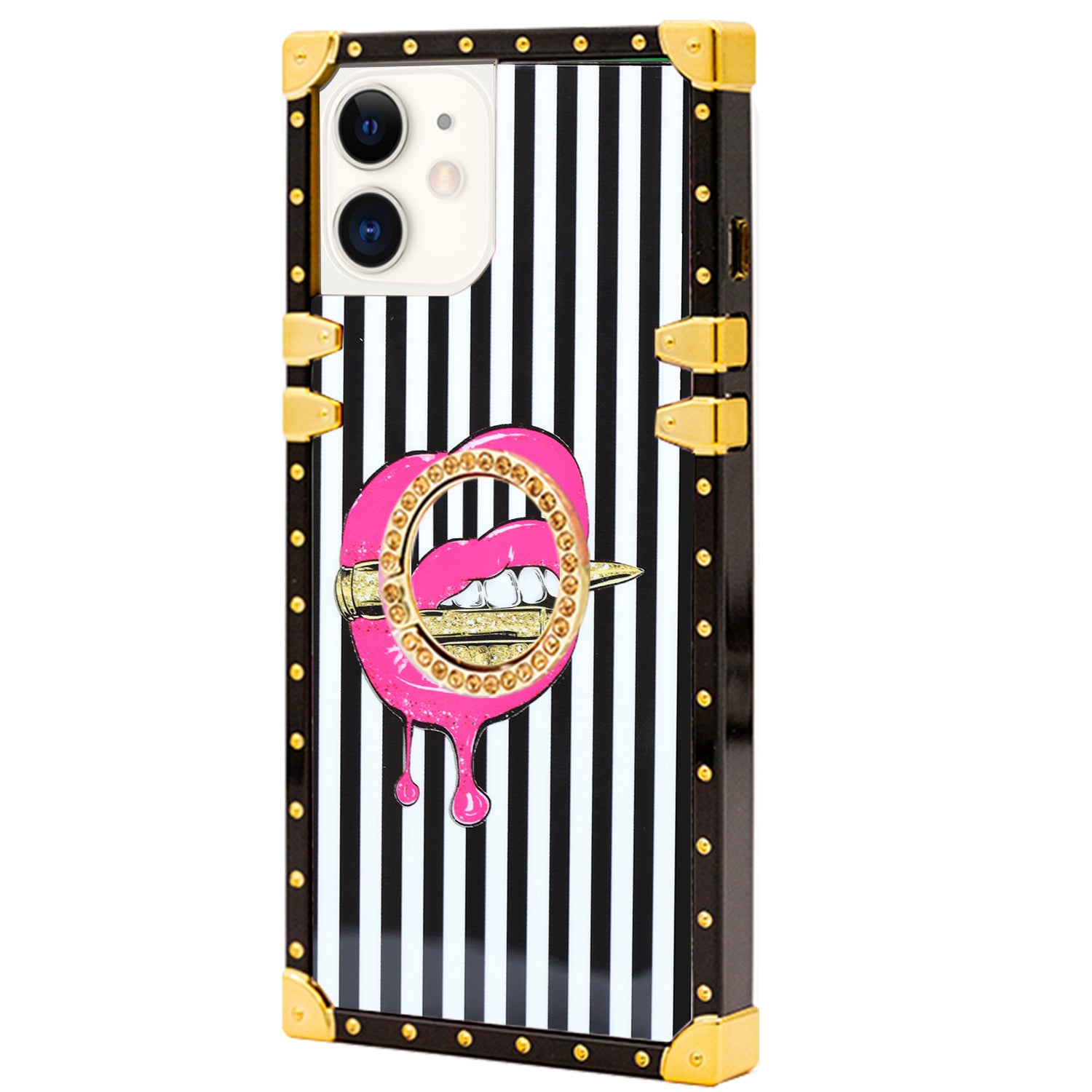 iPhone 11 (6.1") TPU Luxury Blue Stripe Fashion Case with Kickstand