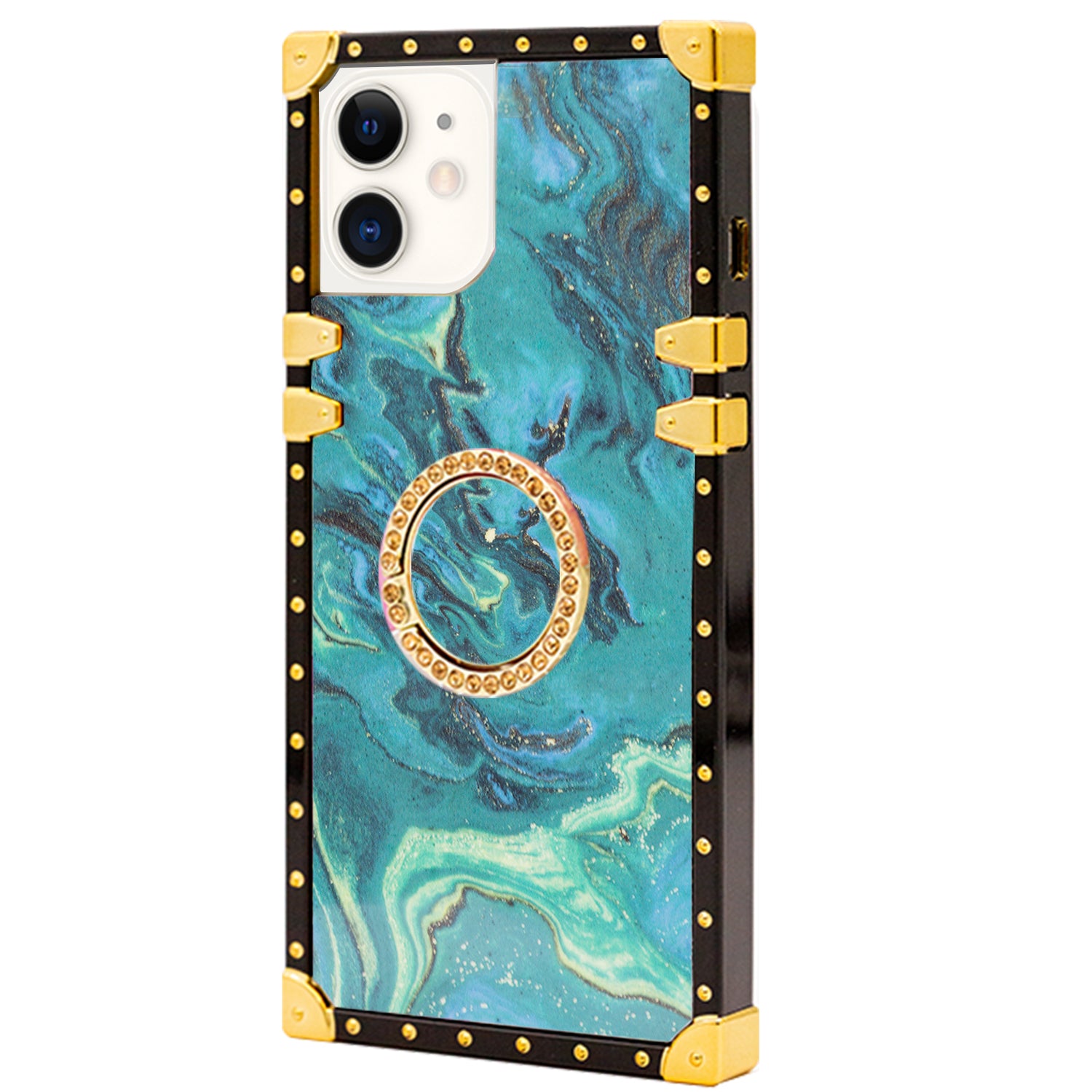 iPhone 11 (6.1") TPU Luxury Blue Stripe Fashion Case with Kickstand