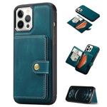 iPhone 14 Pro Magnetic 2 in1  Leather card bag case  and Removable Back Cover