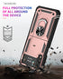 Samsung Galaxy Z Flip 4 ring Magnetic GPS car mount Phone holder case