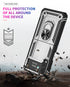 Samsung Galaxy Z Flip 4 ring Magnetic GPS car mount Phone holder case