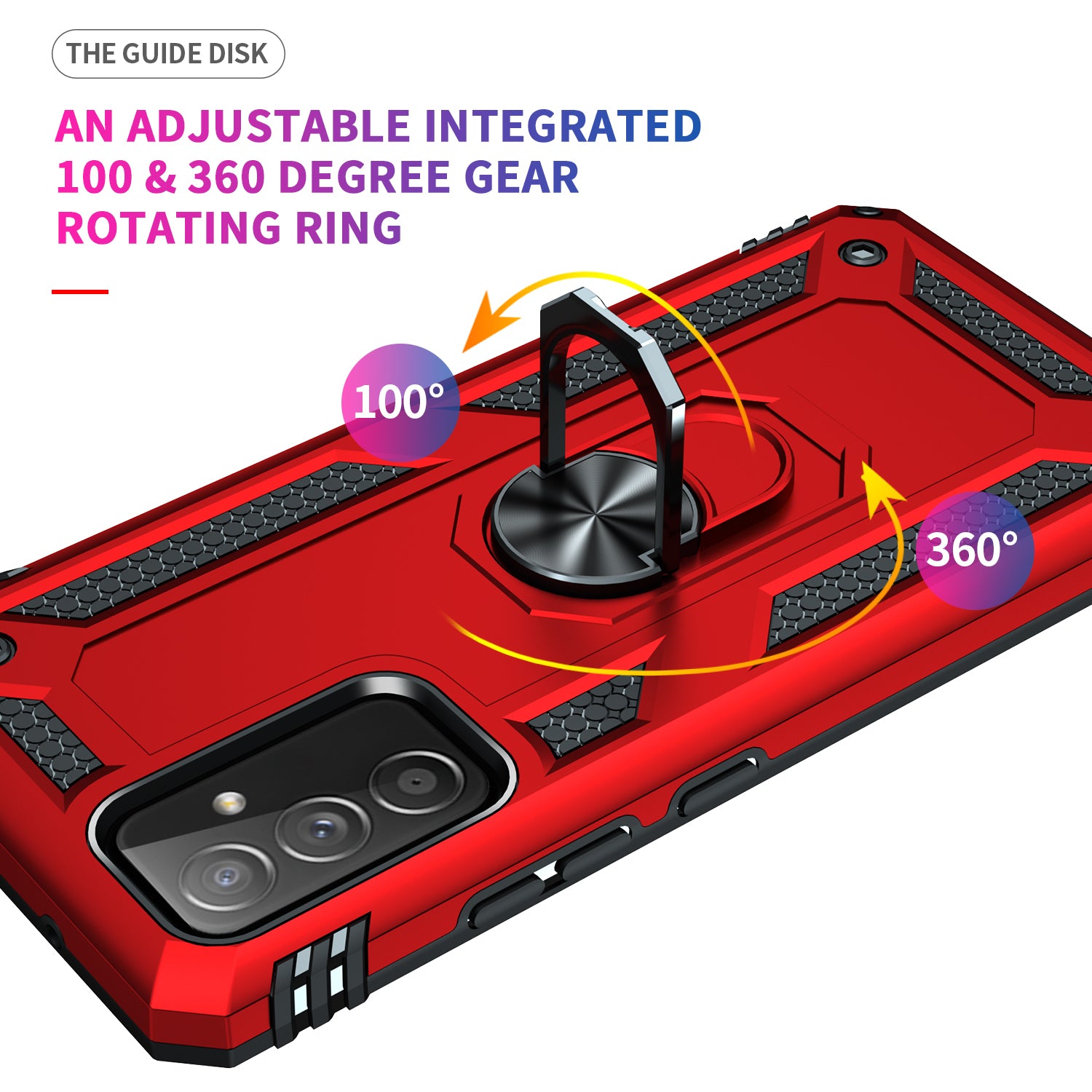 Samsung Galaxy Note 20 Ultra Dual Colors Ring Magnetic GPS car mount Phone Holder