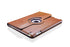 360 Degrees Rotating Leather Standing Case for iPad 4 - Hot Pink