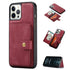 iPhone 14 Pro Max Magnetic 2 in1  Leather card bag case  and Removable Back Cover