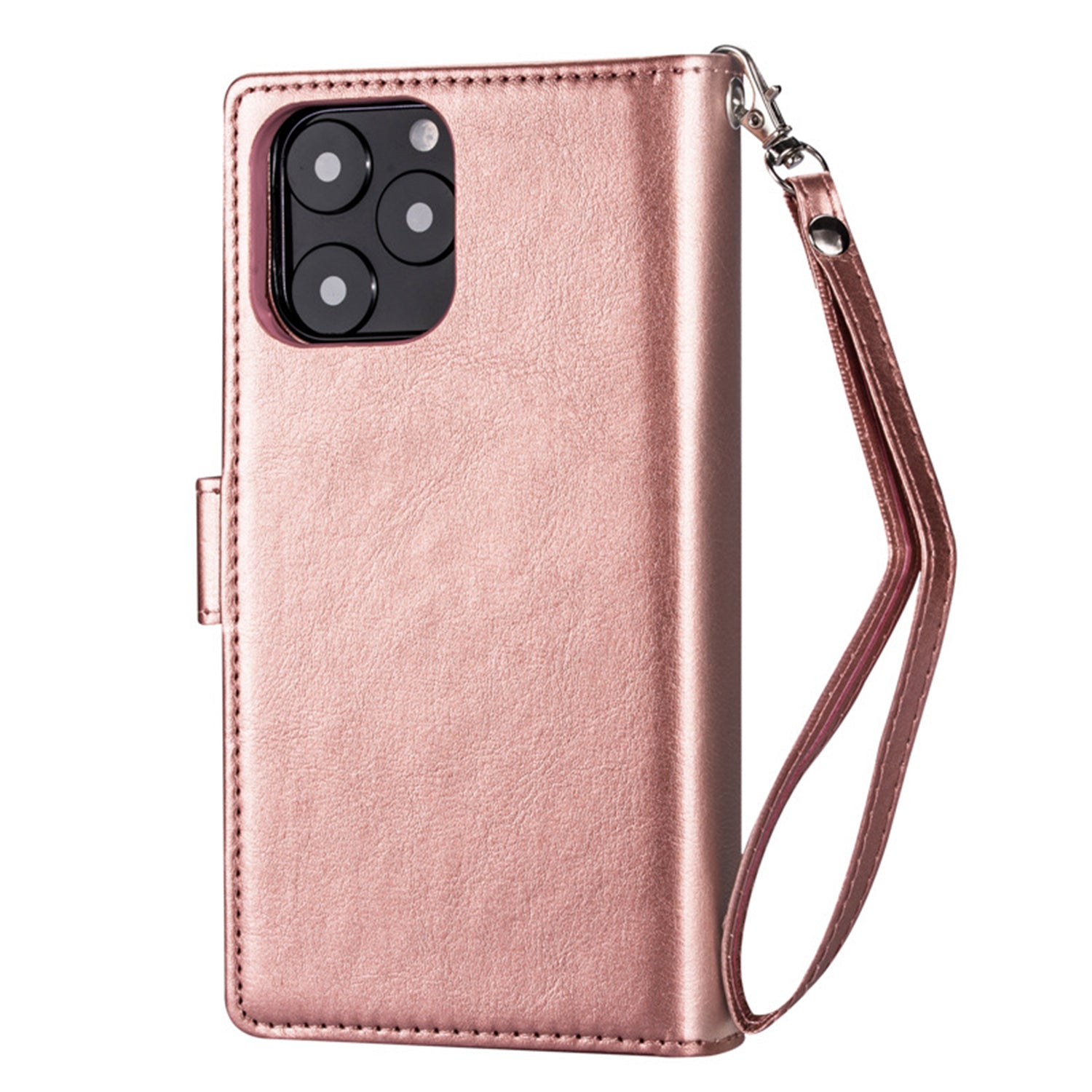 iPhone 11 Pro Max (6.5") 2 in 1 Leather Wallet Case With 9 Credit Card Slots and Removable Back Cover 