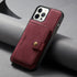 iPhone 14 Pro Magnetic 2 in1  Leather card bag case  and Removable Back Cover