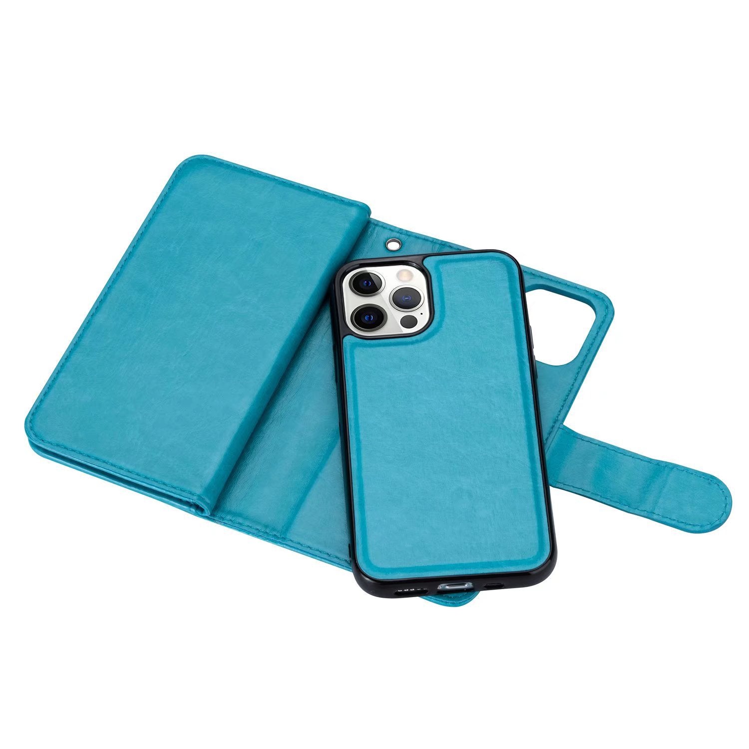 iPhone 11 Pro (5.8") 2 in 1 Leather Wallet Case With 9 Credit Card Slots and Removable Back Cover 