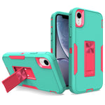 iPhone XR Kickstand fully protected heavy-duty shockproof case