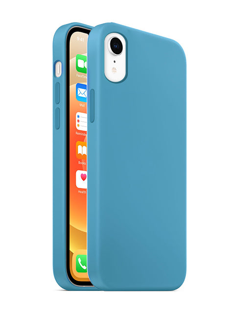 iPhone XR Colorful Liquid Silicone Gel Rubber Case