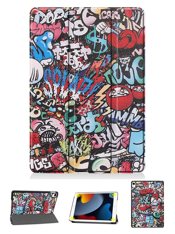 iPad 9/8/7 (10.2") Painted smart folio case