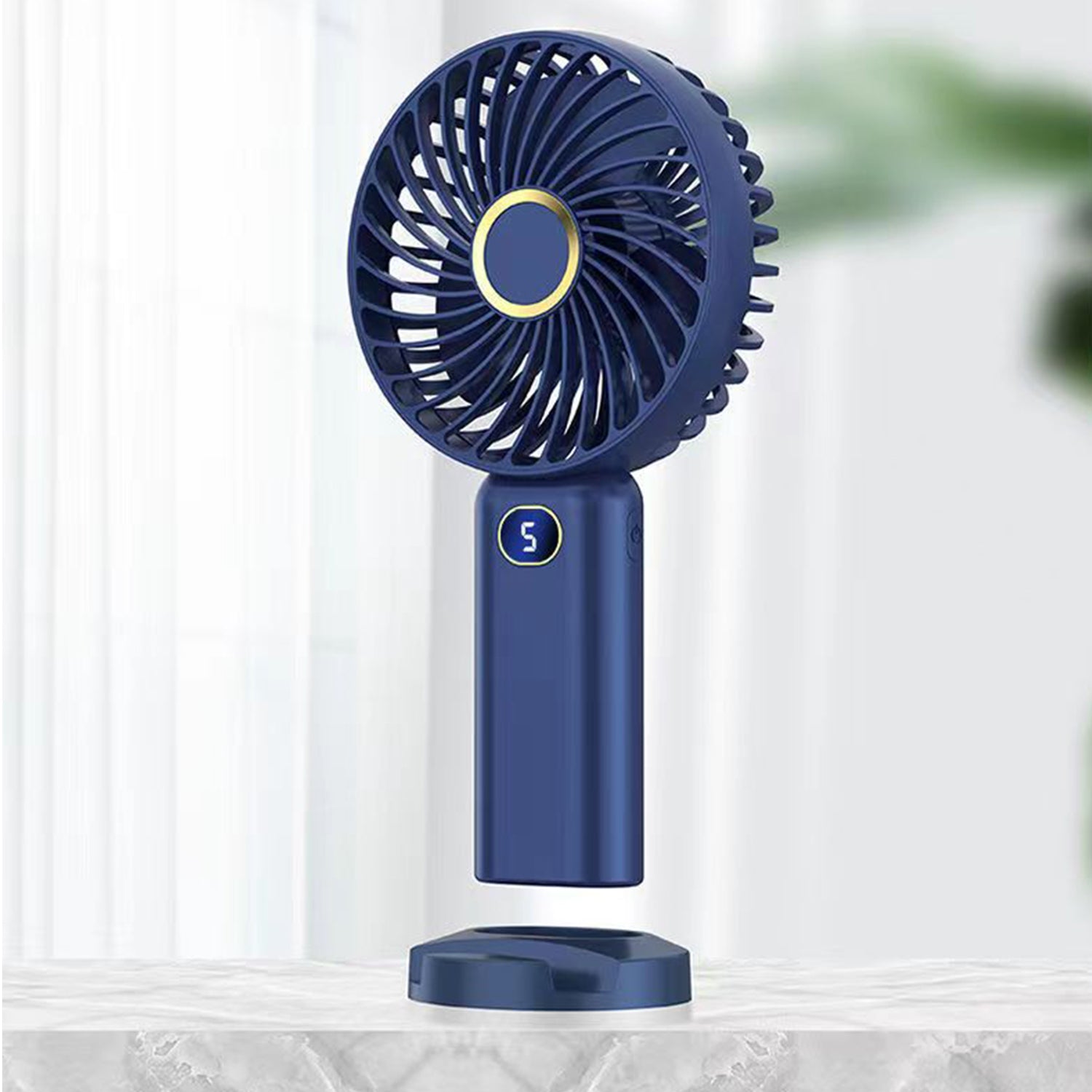 Mini desktop portable holder fan