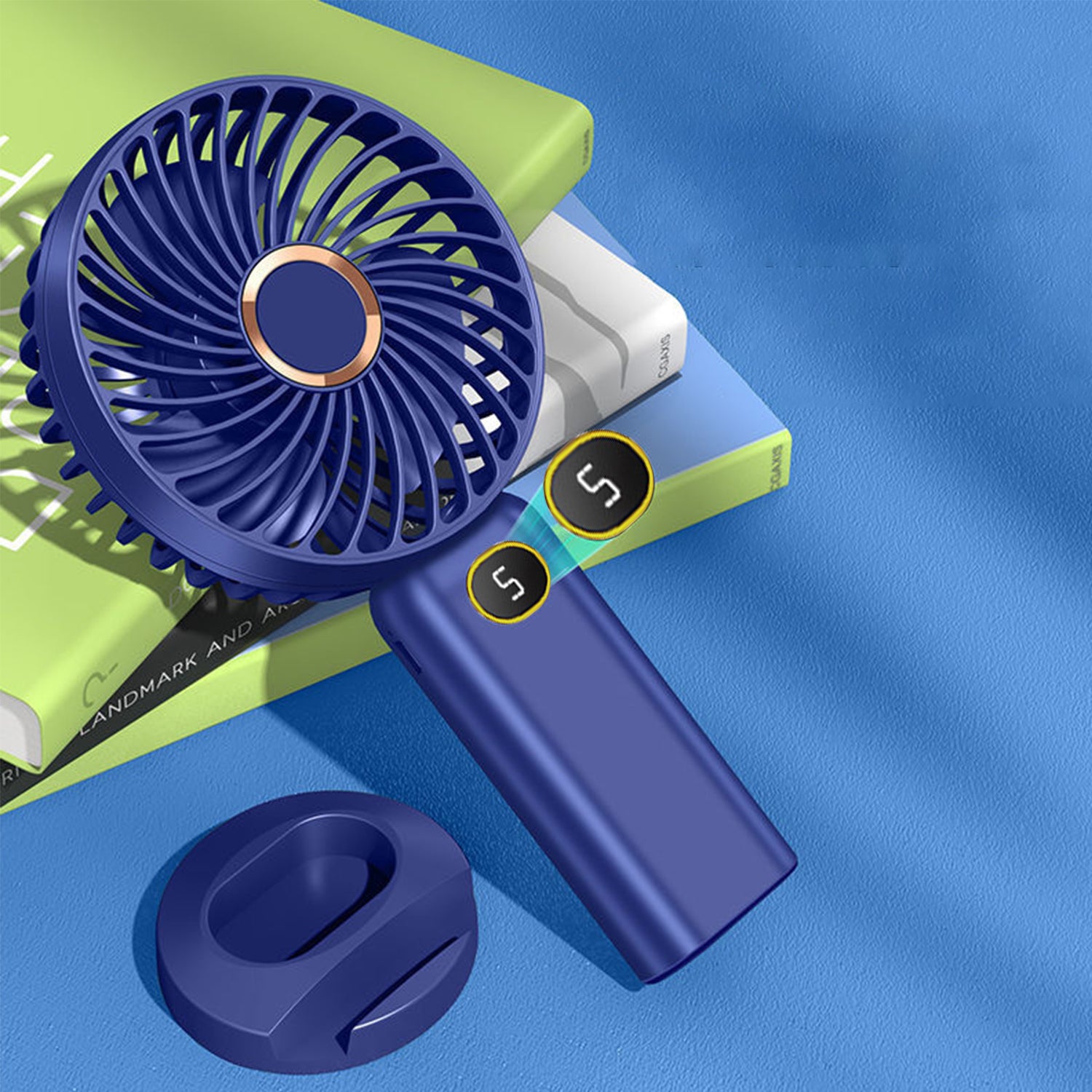 Mini desktop portable holder fan